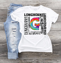 Load image into Gallery viewer, Tye Dye G Longhorns